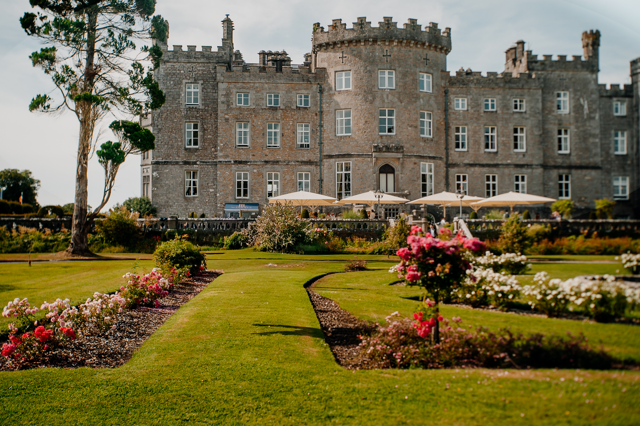 Markree Castle wedding venue in County Sligo with the castle and gardens
