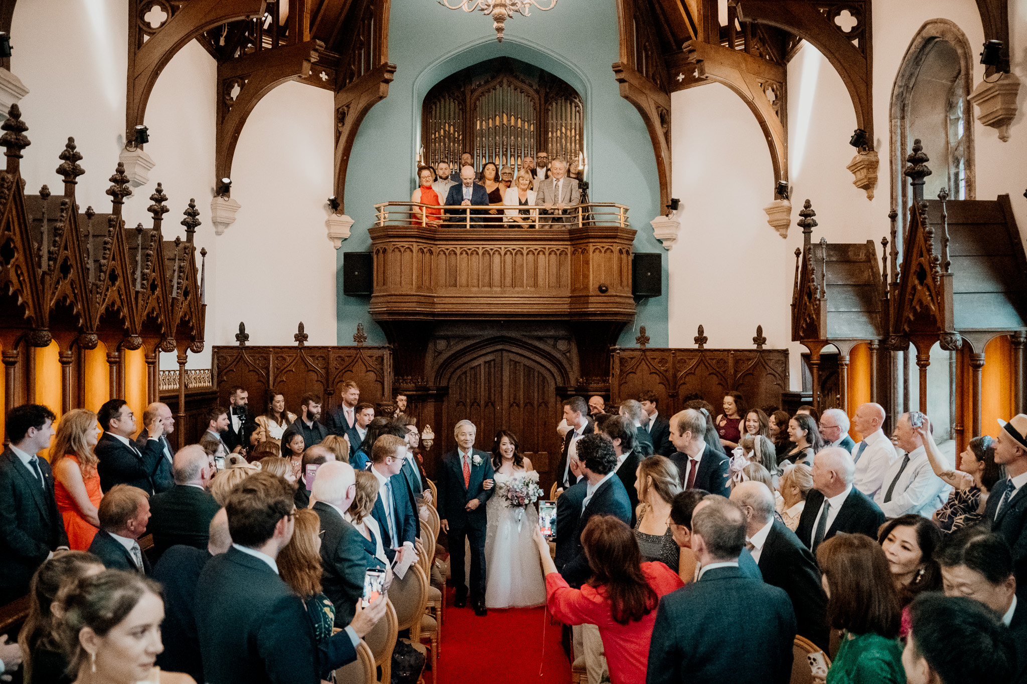 Wedding ceremony inside Markree Castle Chapel