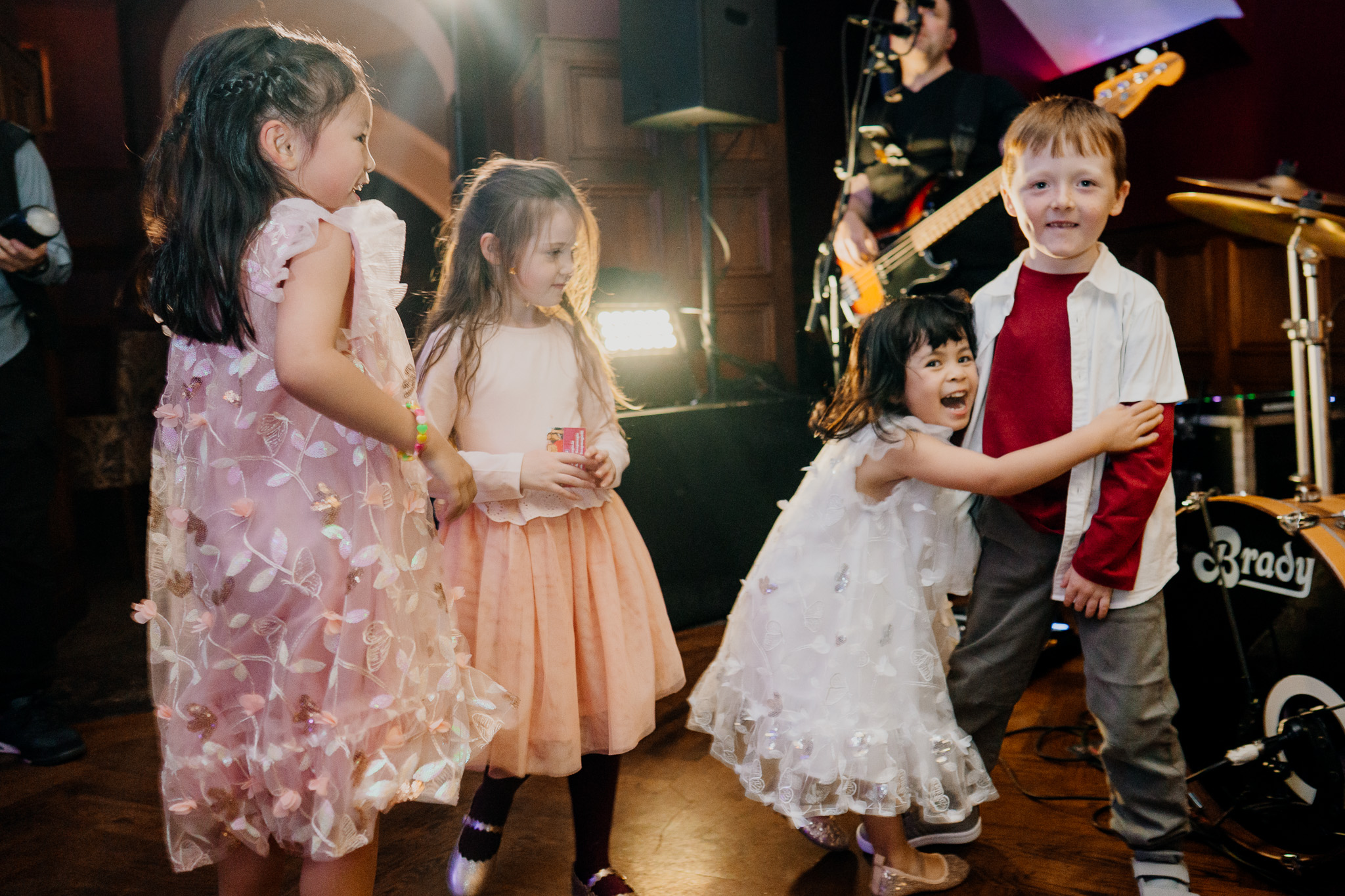 Children dancing at a Markree Castle wedding reception