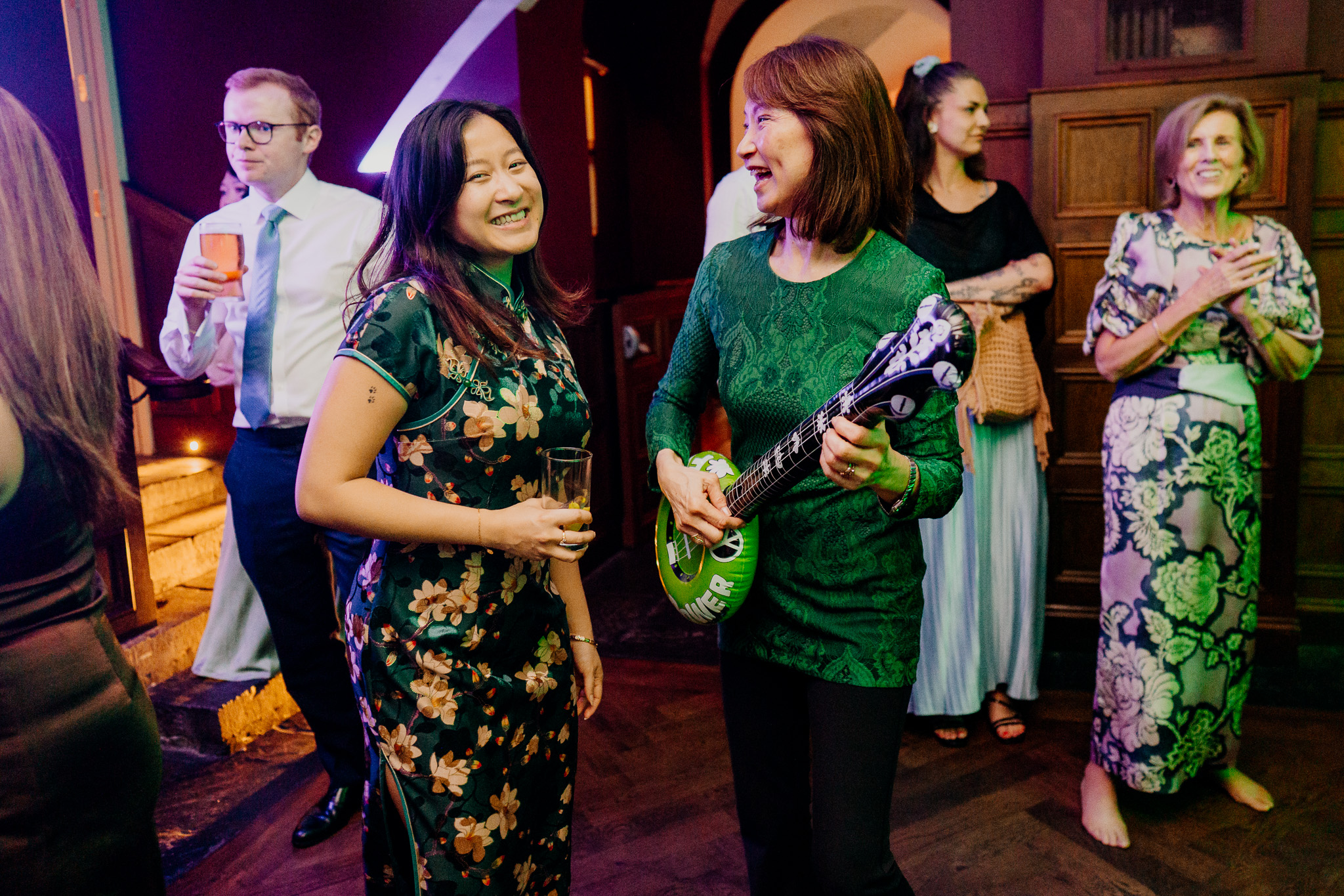 Wedding guests enjoying the dance floor at Markree Castle