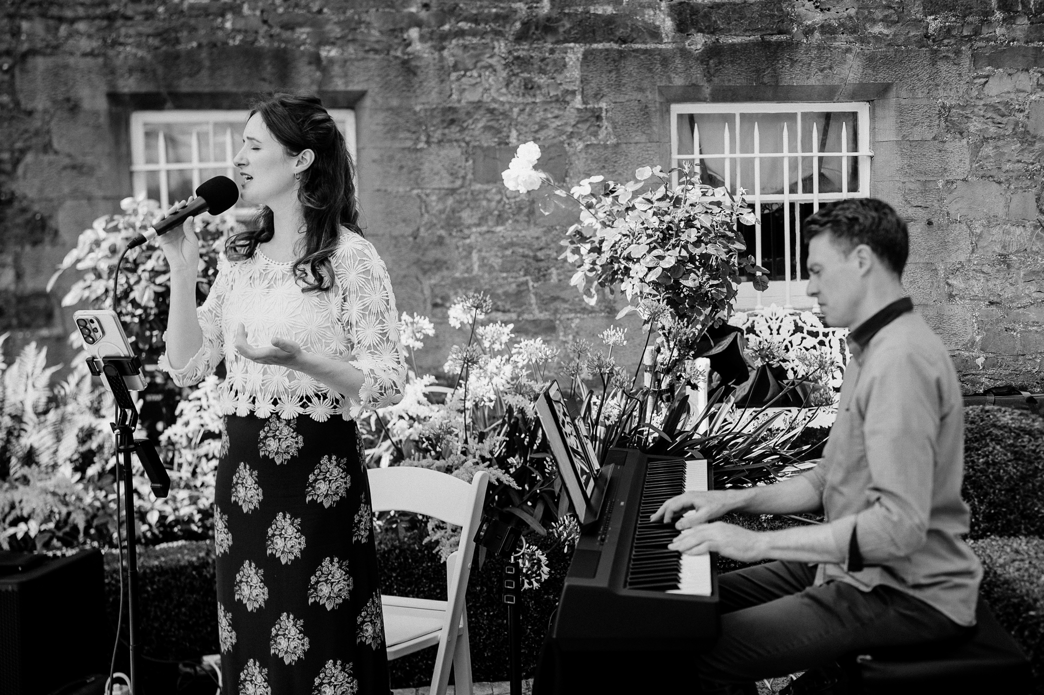 Wedding guest during the reception at Markree Castle