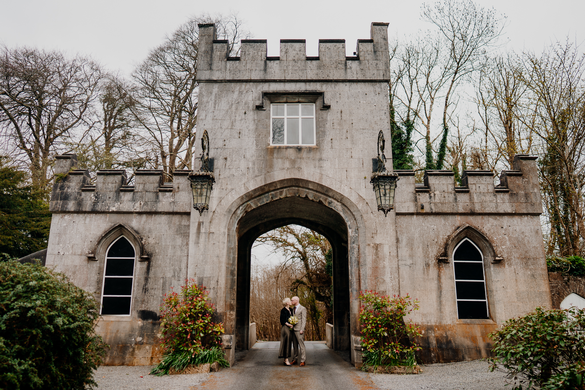 Historic entrance gate to Markree Castle in County Sligo Ireland