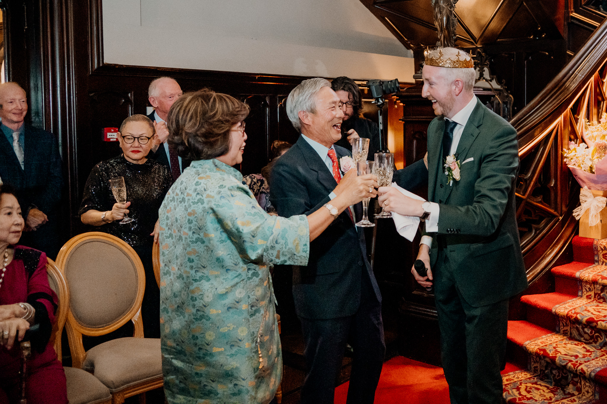 Wedding toast during speeches at Markree Castle