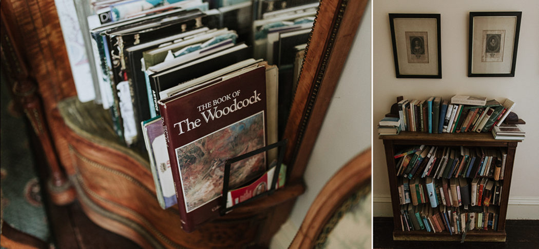 A book shelf filled with books